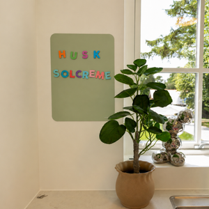 Flytbar magnettavle – Sage Green, 34×47 cm