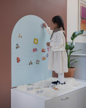 Selvklæbende magnettavle - Soft Blue