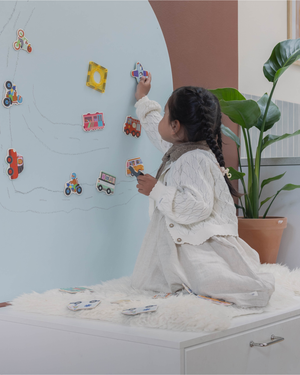 Selvklæbende magnettavle - Soft Blue