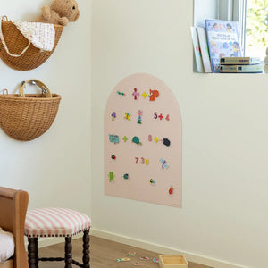 Flytbar magnettavle – Light Rose, 60×75 cm