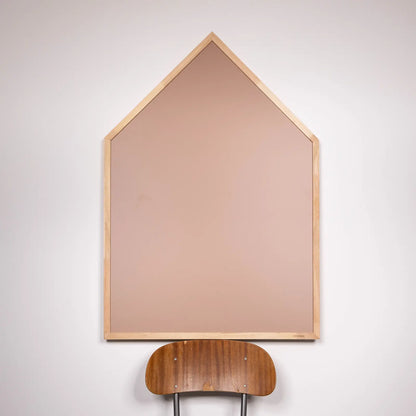 Magnettavle med egetræsramme - Warm Blush
