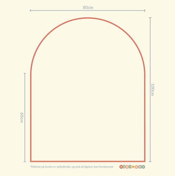 Selvklæbende magnettavle - Warm Blush