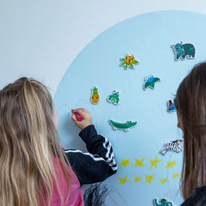 Selvklæbende magnettavle - Soft Blue