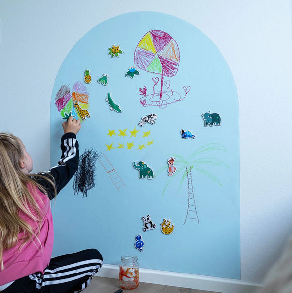 Selvklæbende magnettavle - Soft Blue