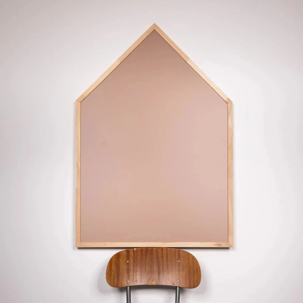 Magnettavle med egetræsramme - Warm Blush - MINIMAGS