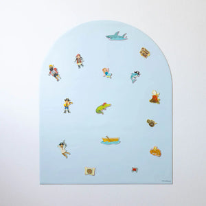 Flytbar magnettavle – Soft Blue