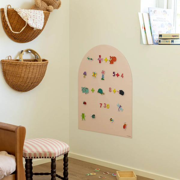 Flytbar magnettavle – Light Rose