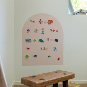 Flytbar magnettavle – Light Rose, 60×75 cm
