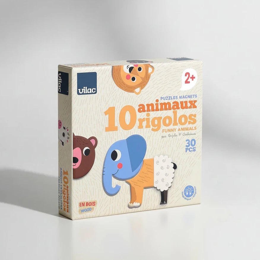 Vilac Magneter - Mix & Match Sjove dyr