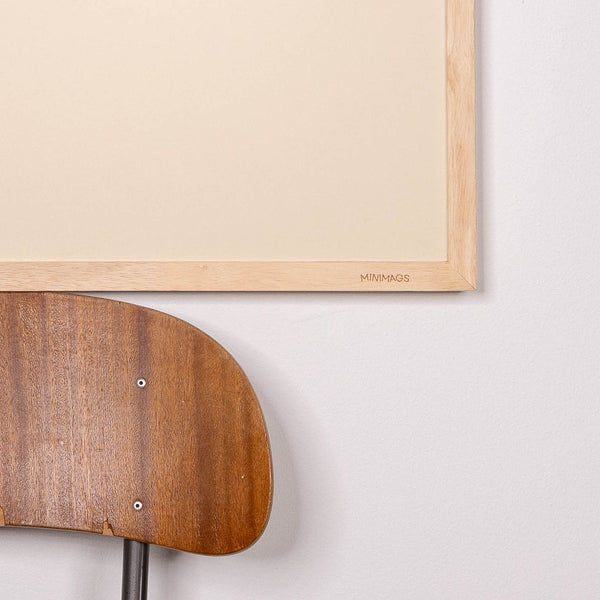 2. Sortering – Magnettavle med egetræsramme – Vanilla